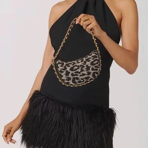 Leopard Print Chain Mini-Bag